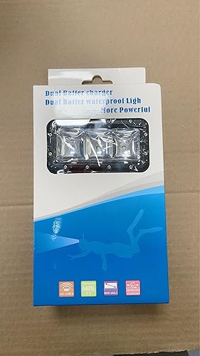 Miniatura 9 de Suptig Luz impermeable de alta potencia regulable doble batería impermeable luz de video LED de llenado de luz nocturna de buceo para Gopro Hero 10