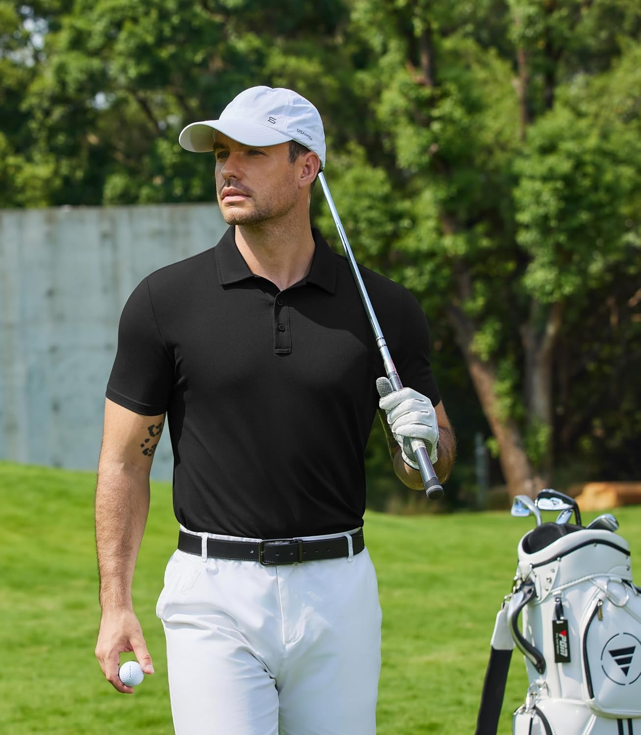 COOFANDY Men's Polo Shirts Short Sleeve Pique Jersey Golf Shirt Casual Summer Collared T-Shirts - Image 2