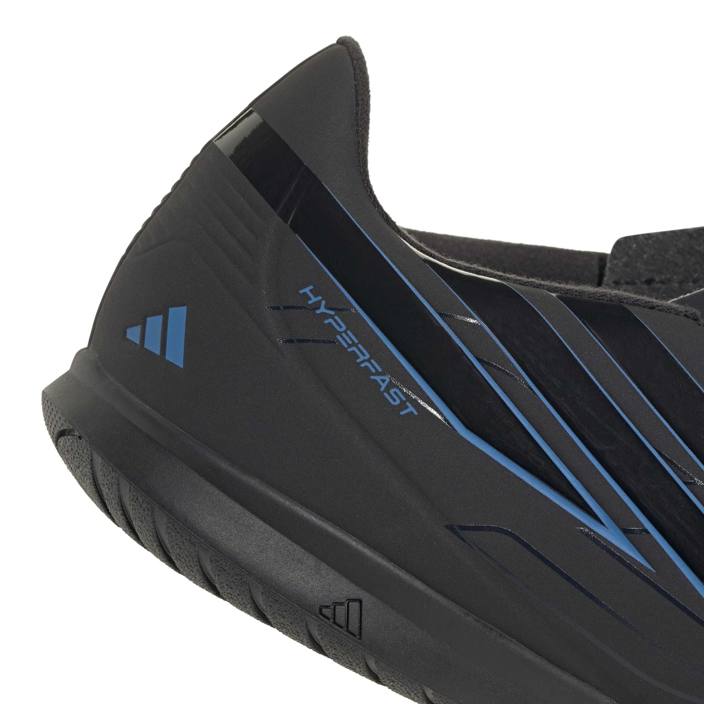 adidas Uniseks F50 Hyperfast Club Indoor Football Shoes, core black/core black/Lucid Ray Blue, 43 1/3 EU