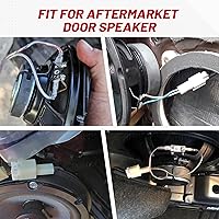 Vista 6 de RED WOLF Adaptador de arnés de cableado de altavoz para puerta de automóvil, enchufe compatible con Nissan Sentra Altima Rogue 2004-2019, Infiniti