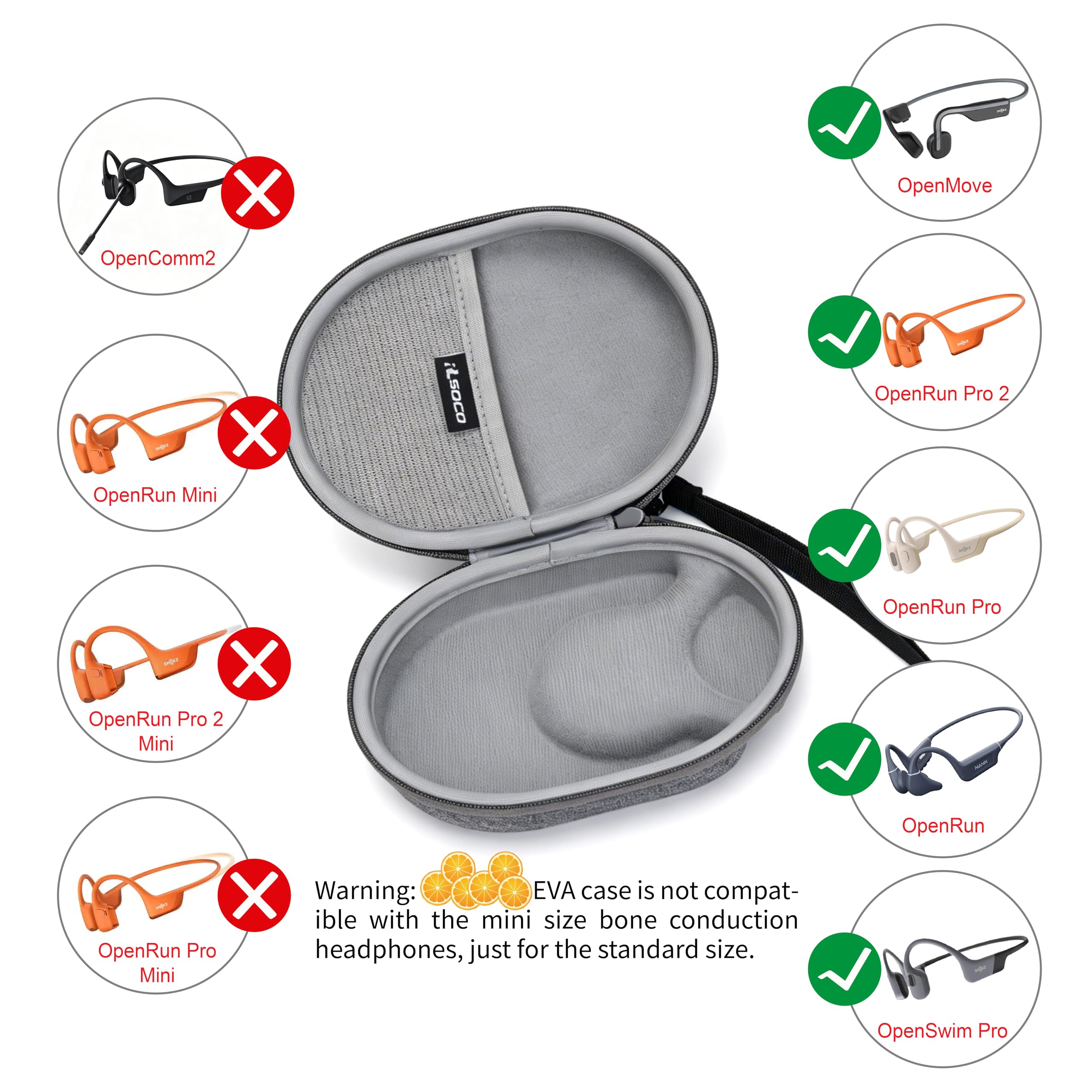 Amazon.com: RLSOCO Case for SHOKZ OpenRunPro/OpenRun/OpenMove