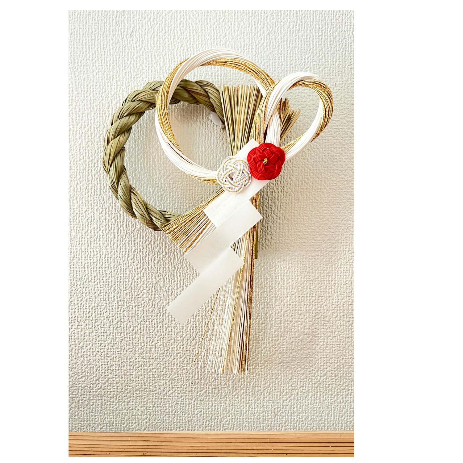 Amazon.co.jp: NEKOMI 正月飾り しめ縄 【凛シリーズ】 (薄白水引