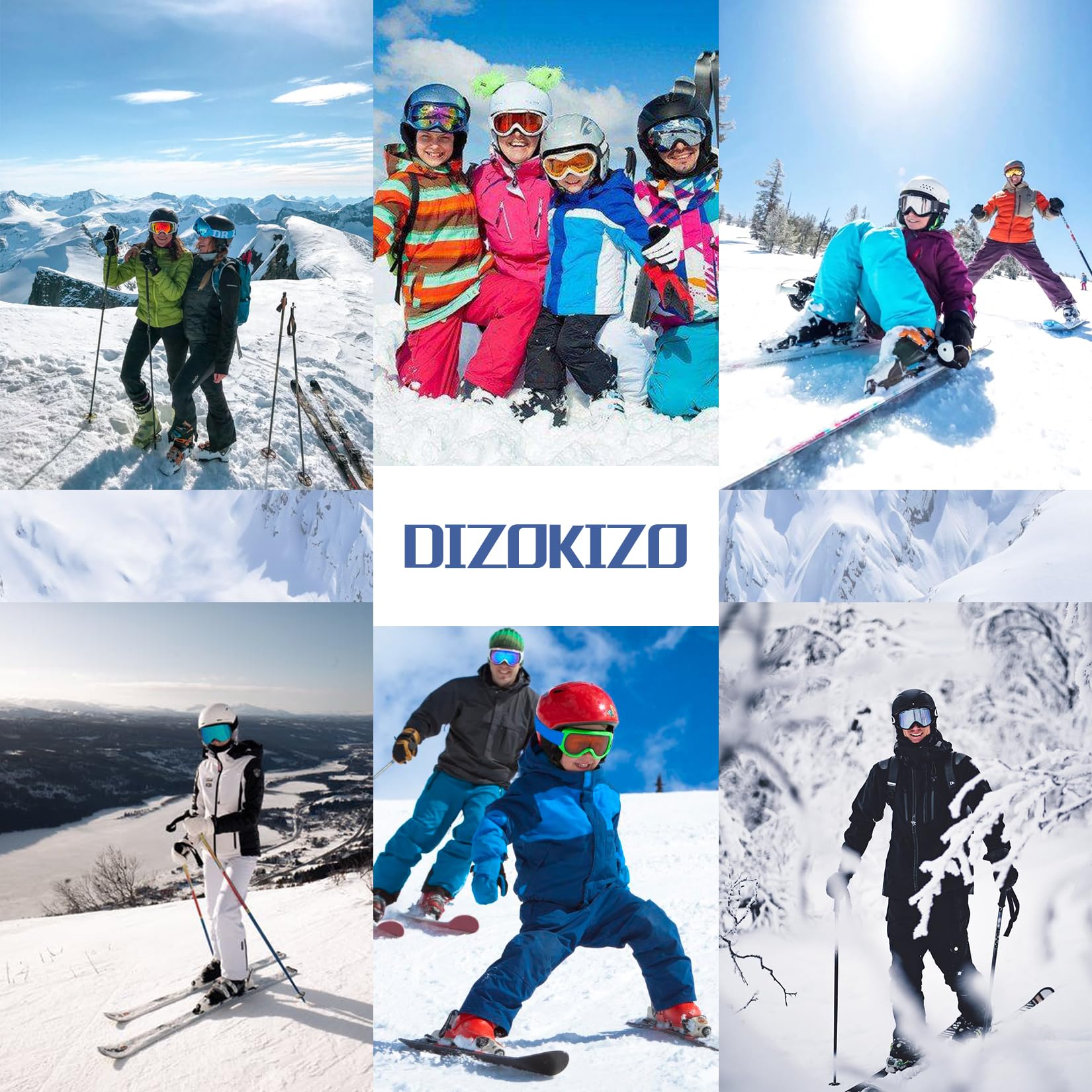 Lunettes de Ski Goggles Masque Snowboard Lunettes Motocross Masque pour Lentille Antibuée