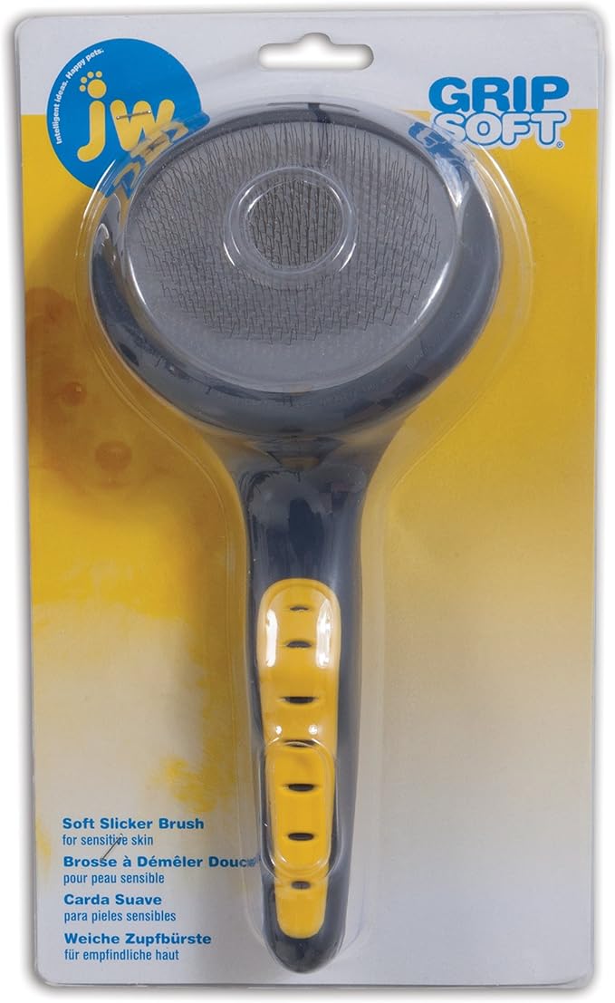 Dog Grooming Brushes JW Pet Gripsoft Dog Soft Pin Slicker