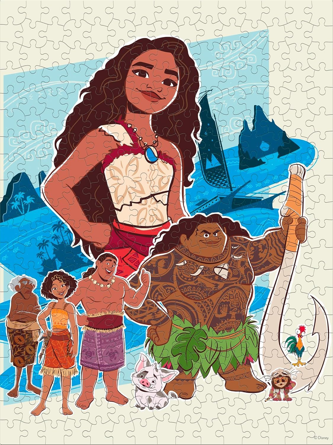 Ceaco 1500 Piece Moana And Family Jigsaw Puzzle With Bonus Poster - View #10