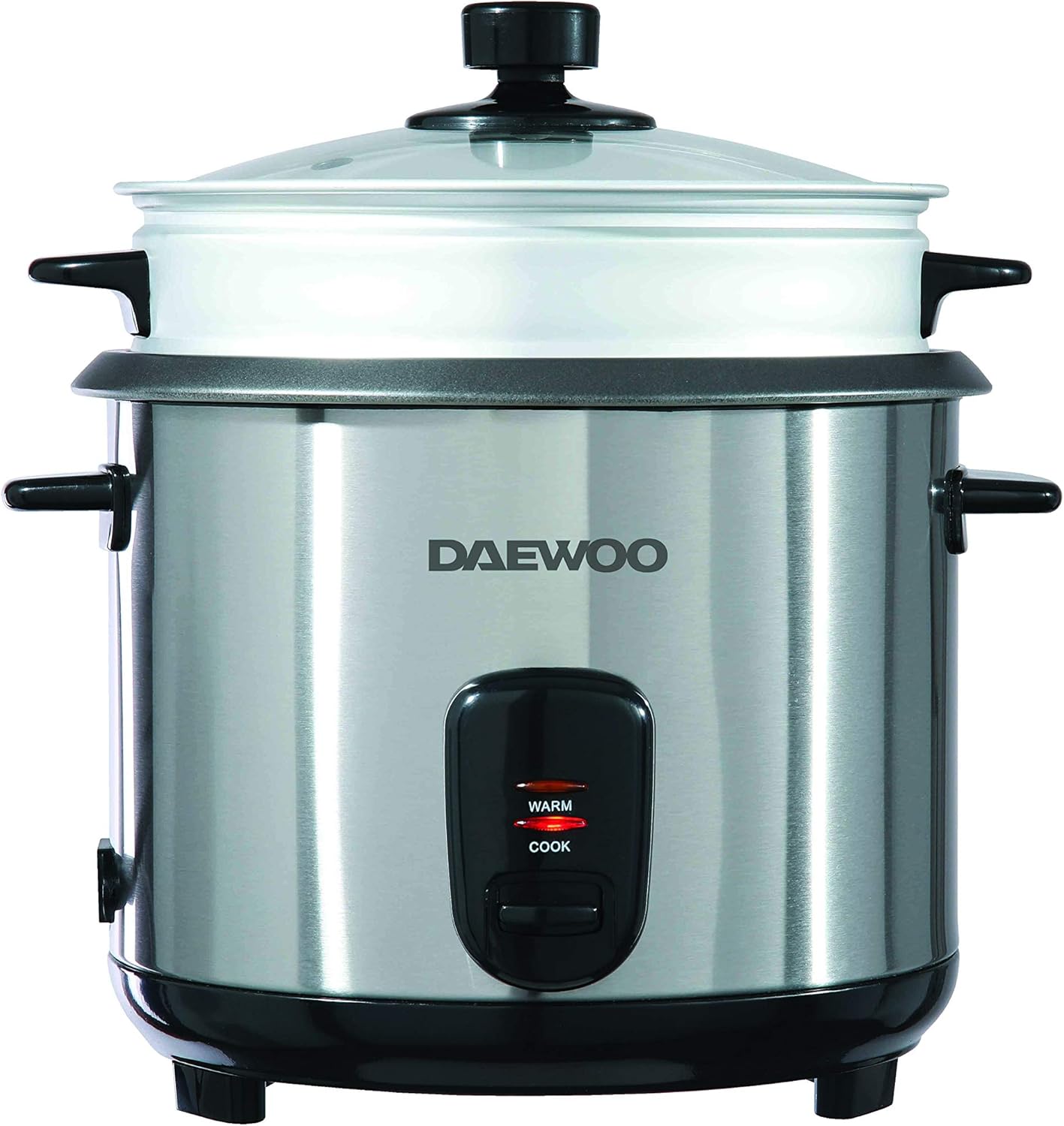 Daewoo SDA1061 1.8L Rice Cooker With Steaming Basket, NonStick Coated