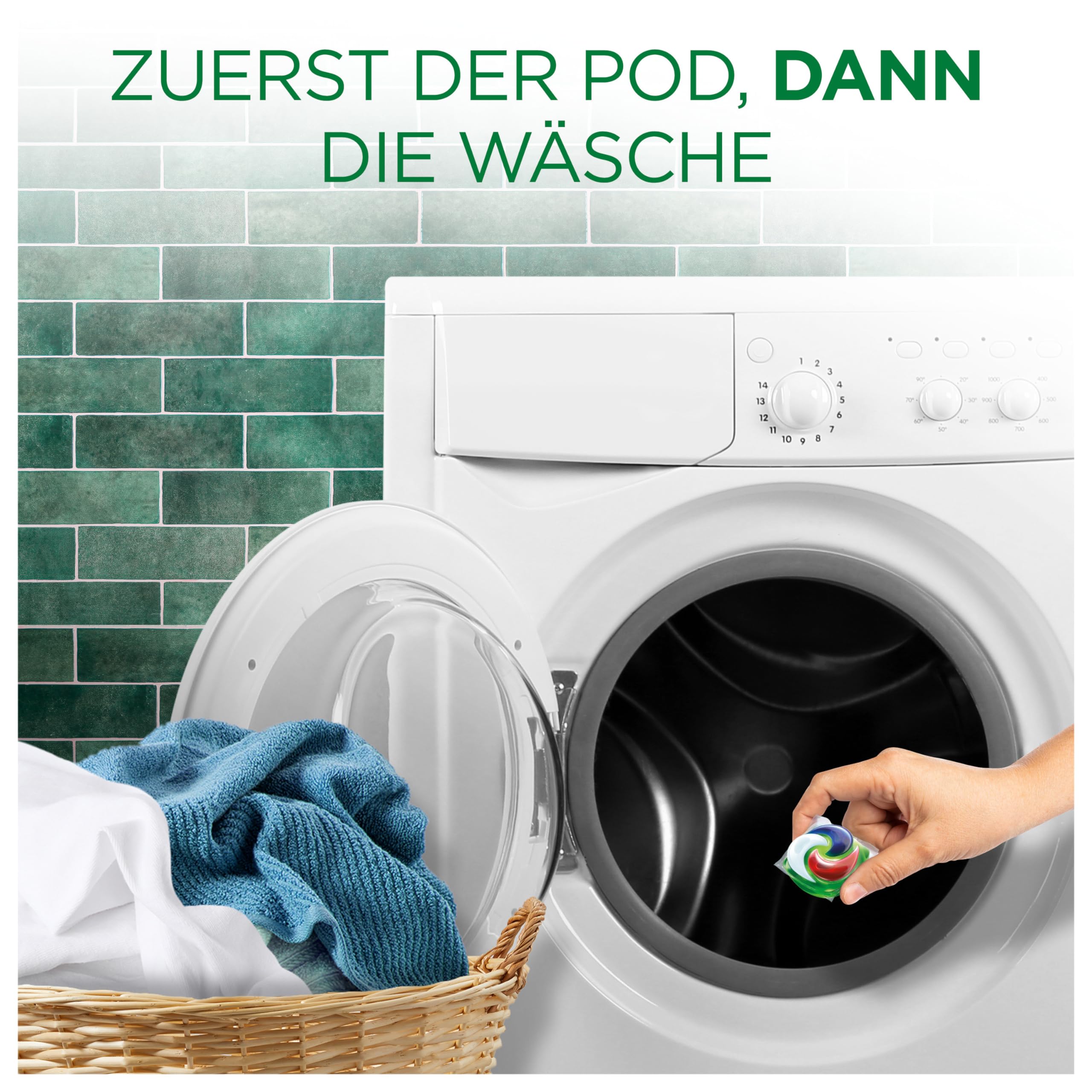Ariel Waschmittel PODS All-in-1, Universal+ Waschmittel, 104 Waschladungen, Fleck-Weg-Power Beim 1. Waschen
