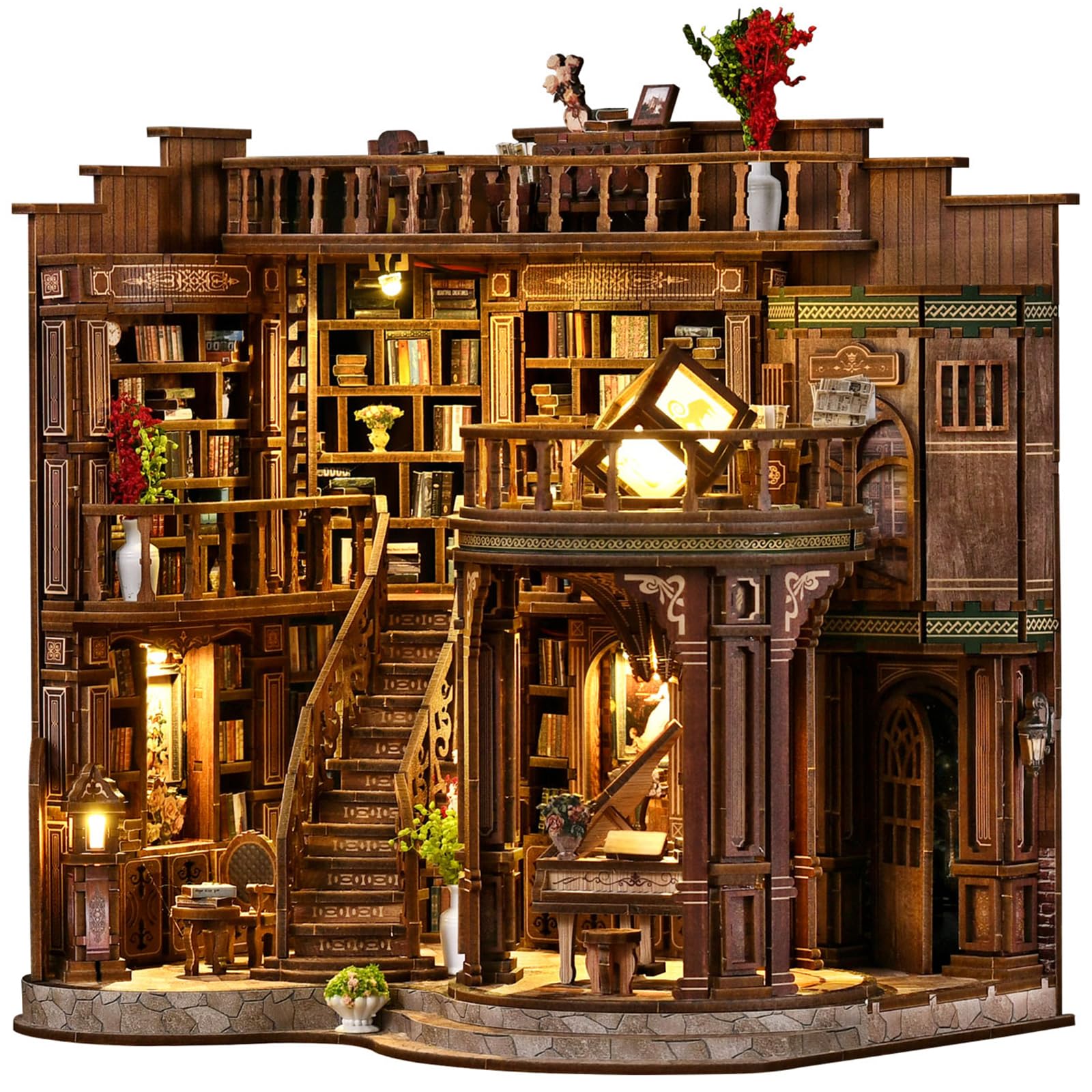 Amazon.com: Lannso DIY Dollhouse Miniature Kit, Doll House Kit