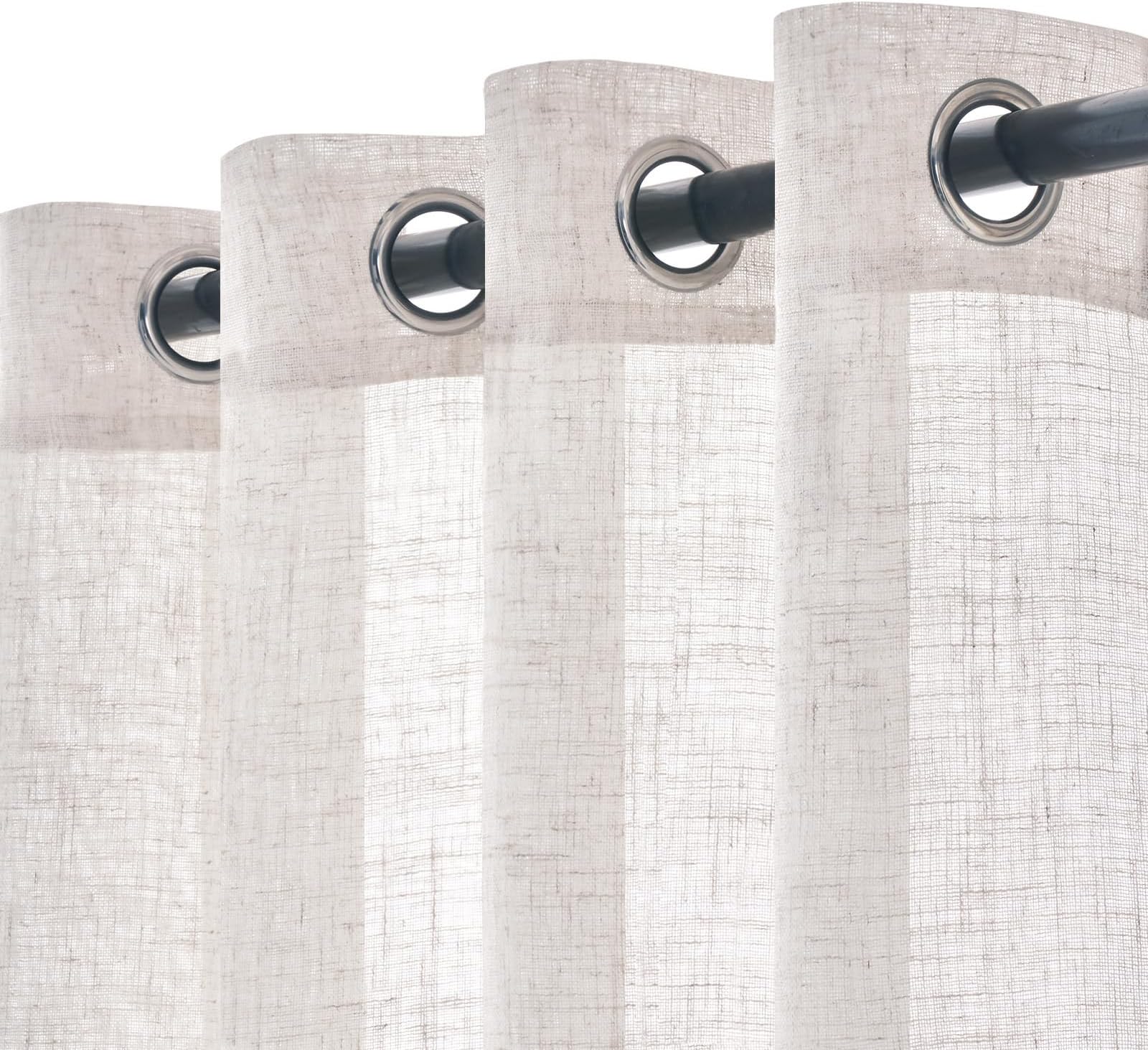 Sollbry Confezione Da 4 Tende Per Finestre A Rete Bianche Con Motivo Altoparlante 130 X 150 Cm Adatte A Piu Finestre 84653738