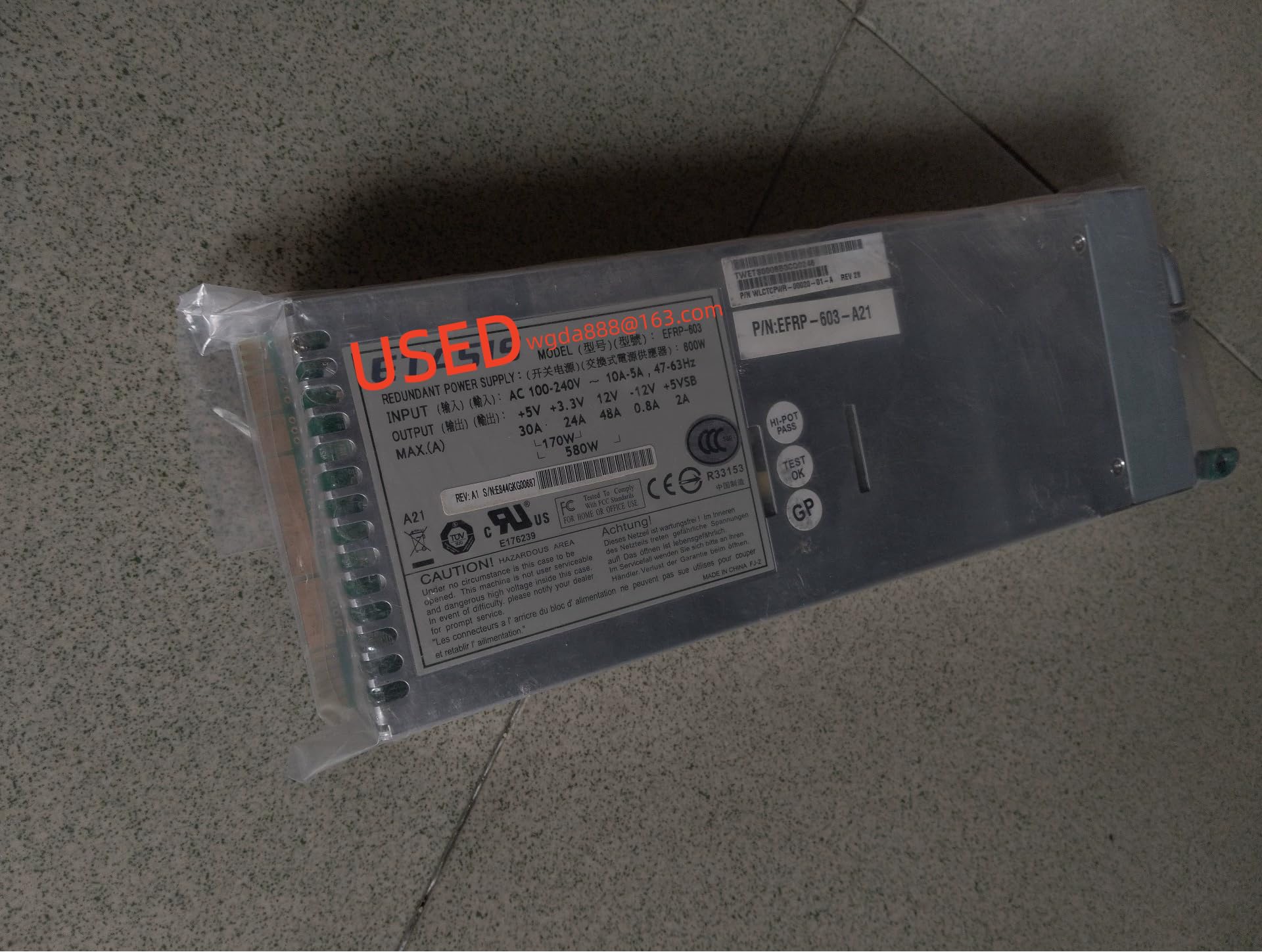 1 pezzo EFRP-603 EFRP-603-A21 600 W
