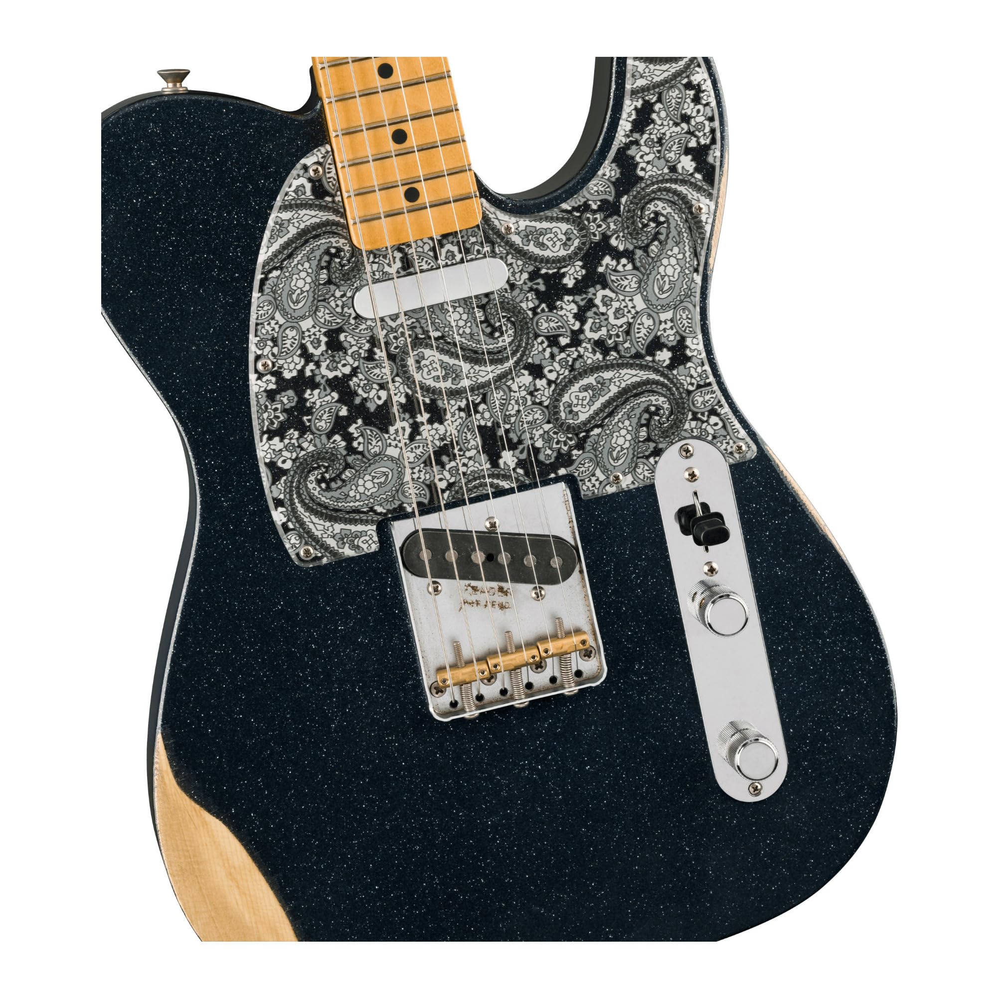 Fender Brad Paisley Road Worn MN Black Sparkle - Chitarra elettrica