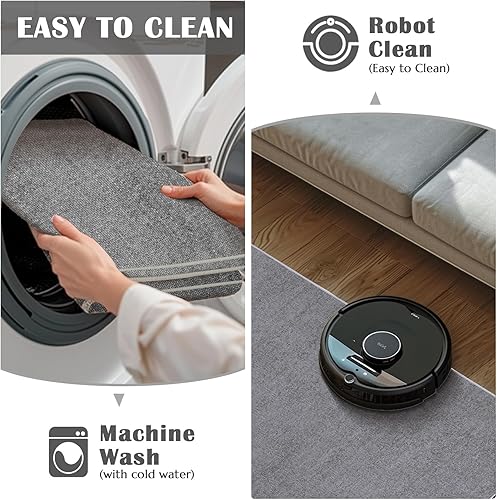 Vista 149 de jinchan Alfombra de pasillo de 2 x 6 pulgadas, lavable, moderna, abstracta, gris, con estampado múltiple, alfombra para interiores, contemporánea