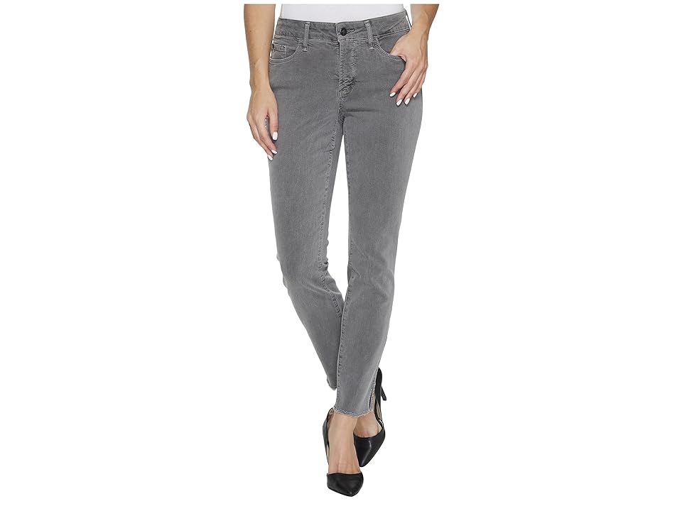 

NYDJ Ami Skinny Ankle Jeans w/ Fray Side Slit in Vintage Pewter (Vintage Pewter) Women's Jeans