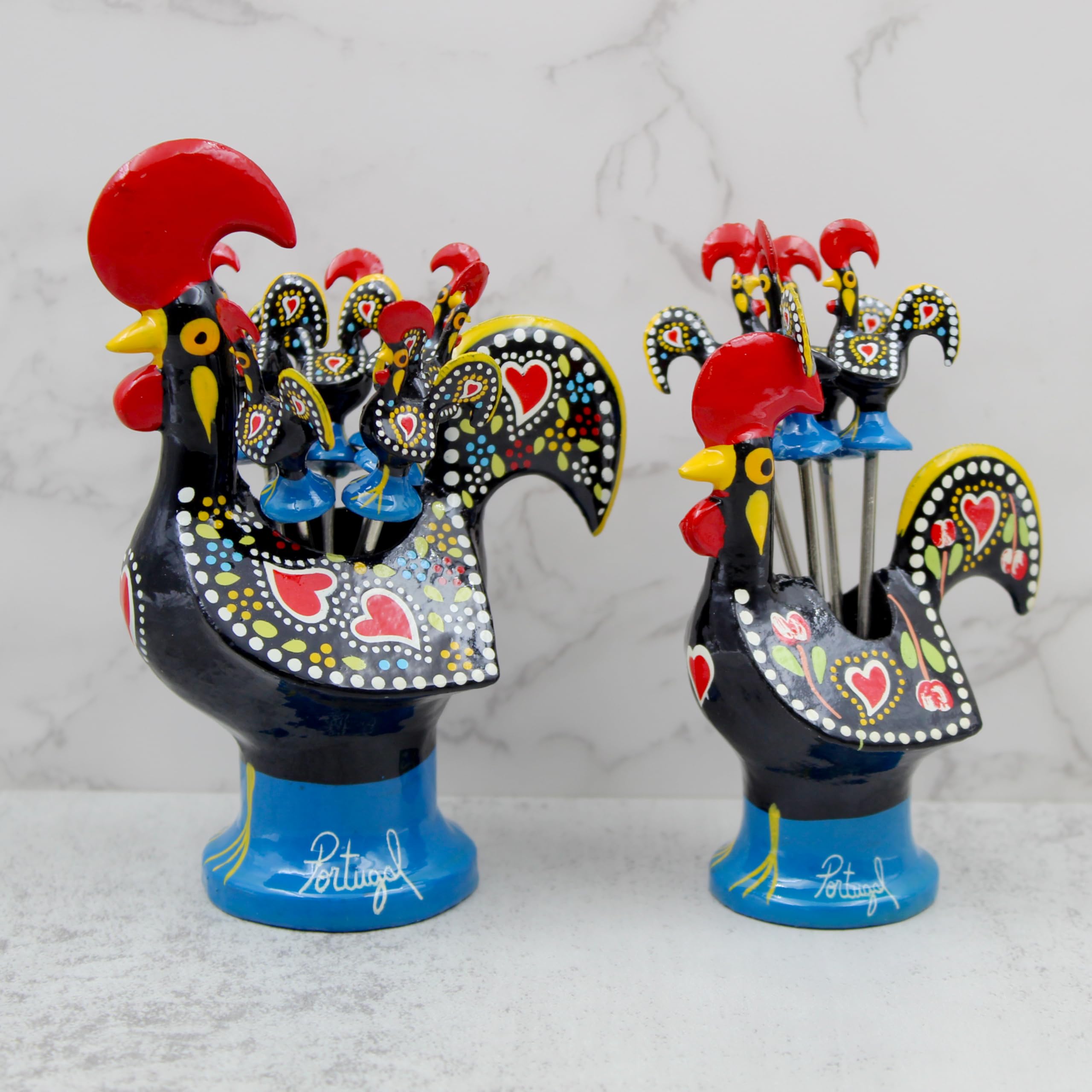 Amazon.com: Traditional Hand-Painted Portuguese Metal Rooster
