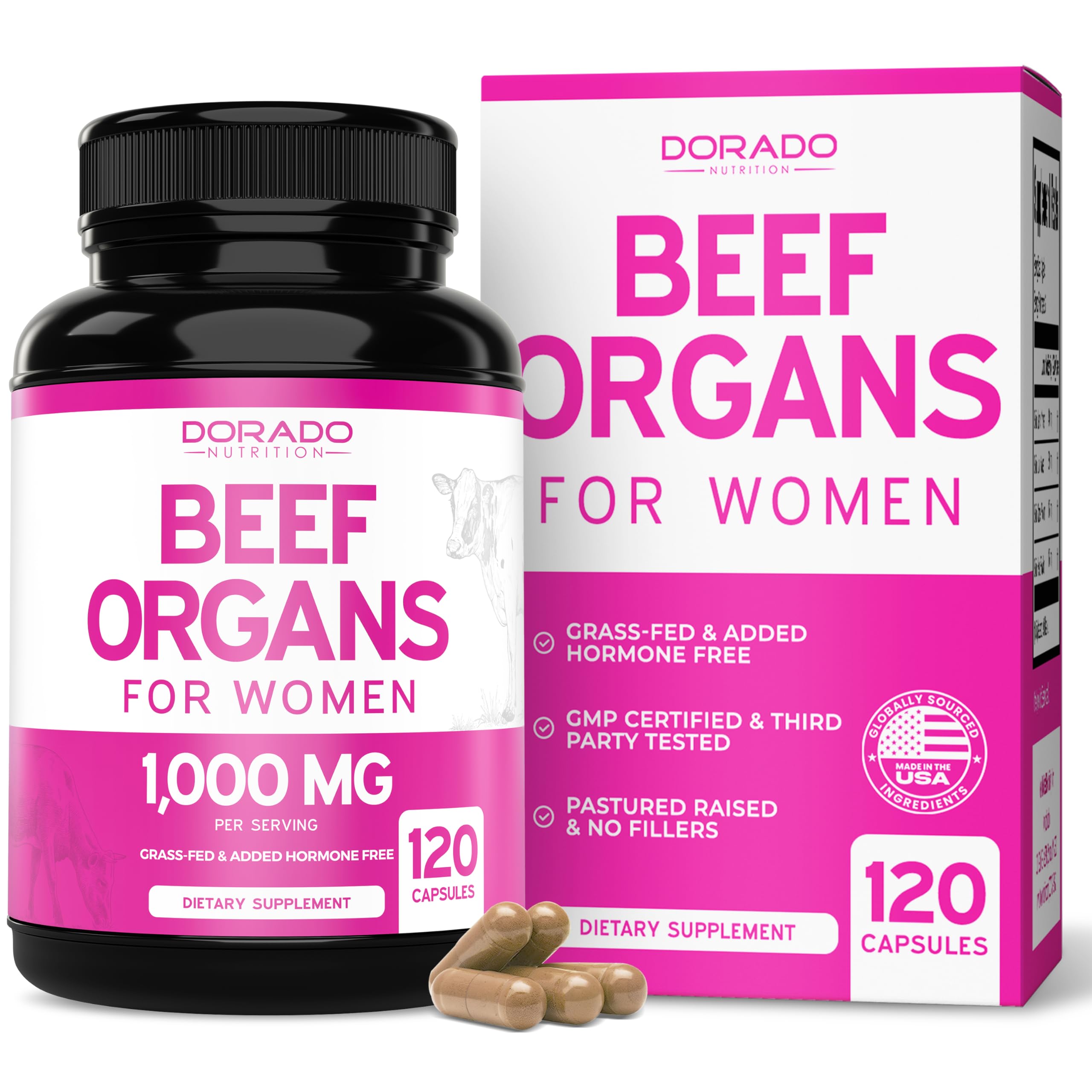 DORADO NUTRITION Beef Organ Supplement - glandular extracts | Mubboo