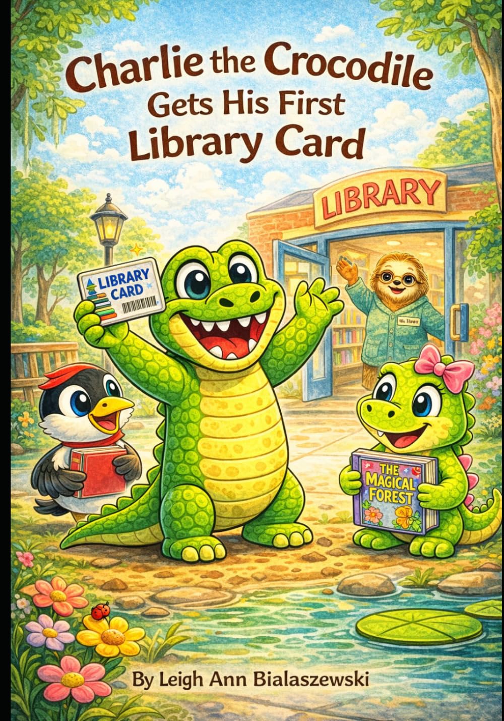 Charlie the Crocodile Gets His First Library Card