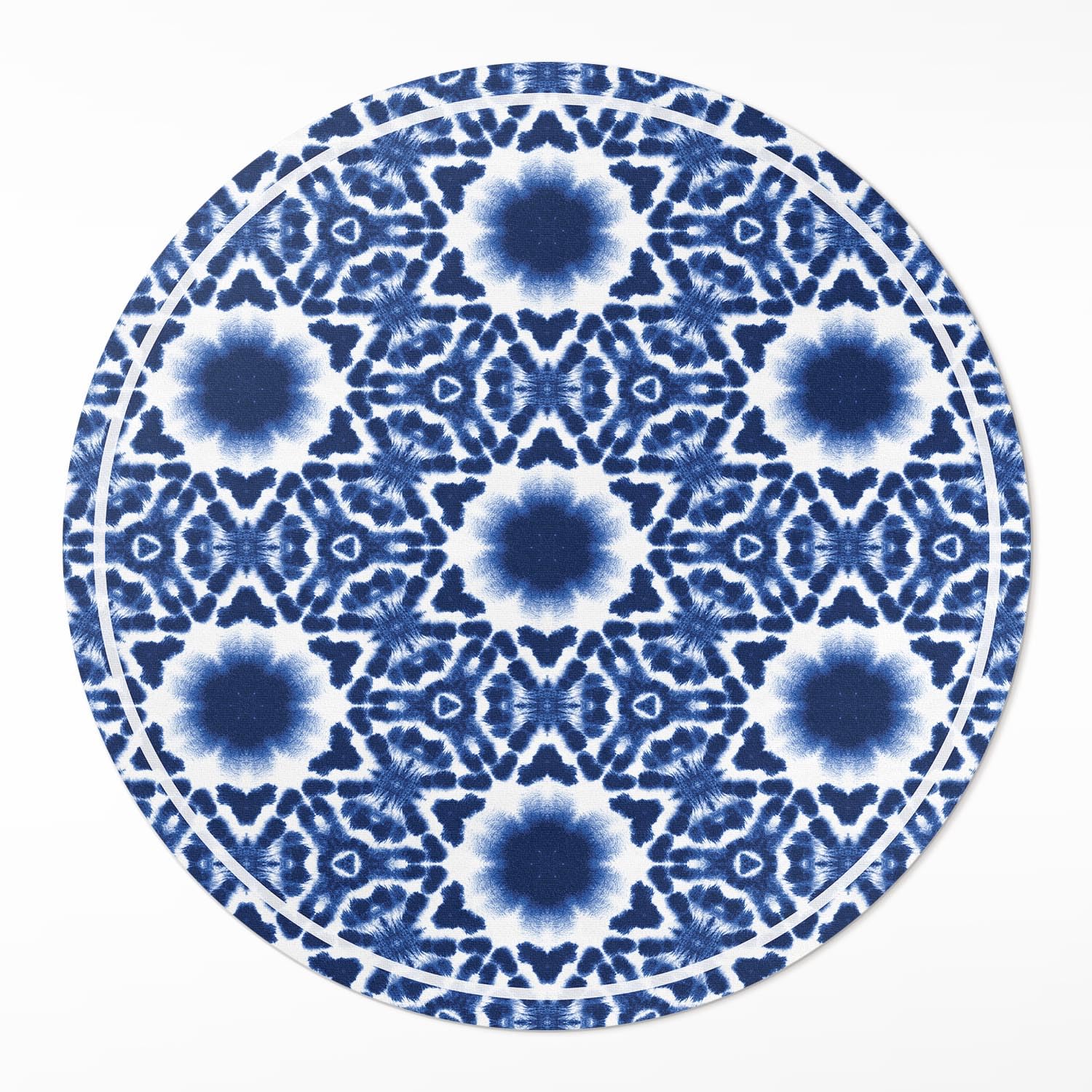 Tapis vinyle ø110 cm rond entretien facile de sol pour intérieur