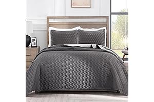 Exclusivo Mezcla Ultrasonic Reversible Full/Queen Quilt Set with Pillow Shams: A Comforting...