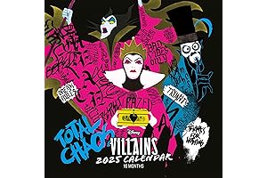 Gorgeous Disney Villain Wall Calendar 2023