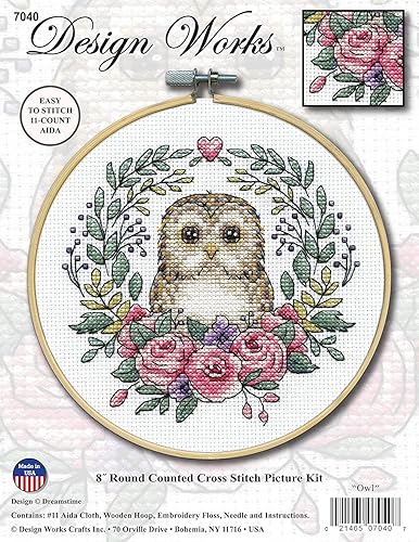 Miniatura 2 de Design Works Crafts Janlynn - Kit de punto de cruz, diseño de búho