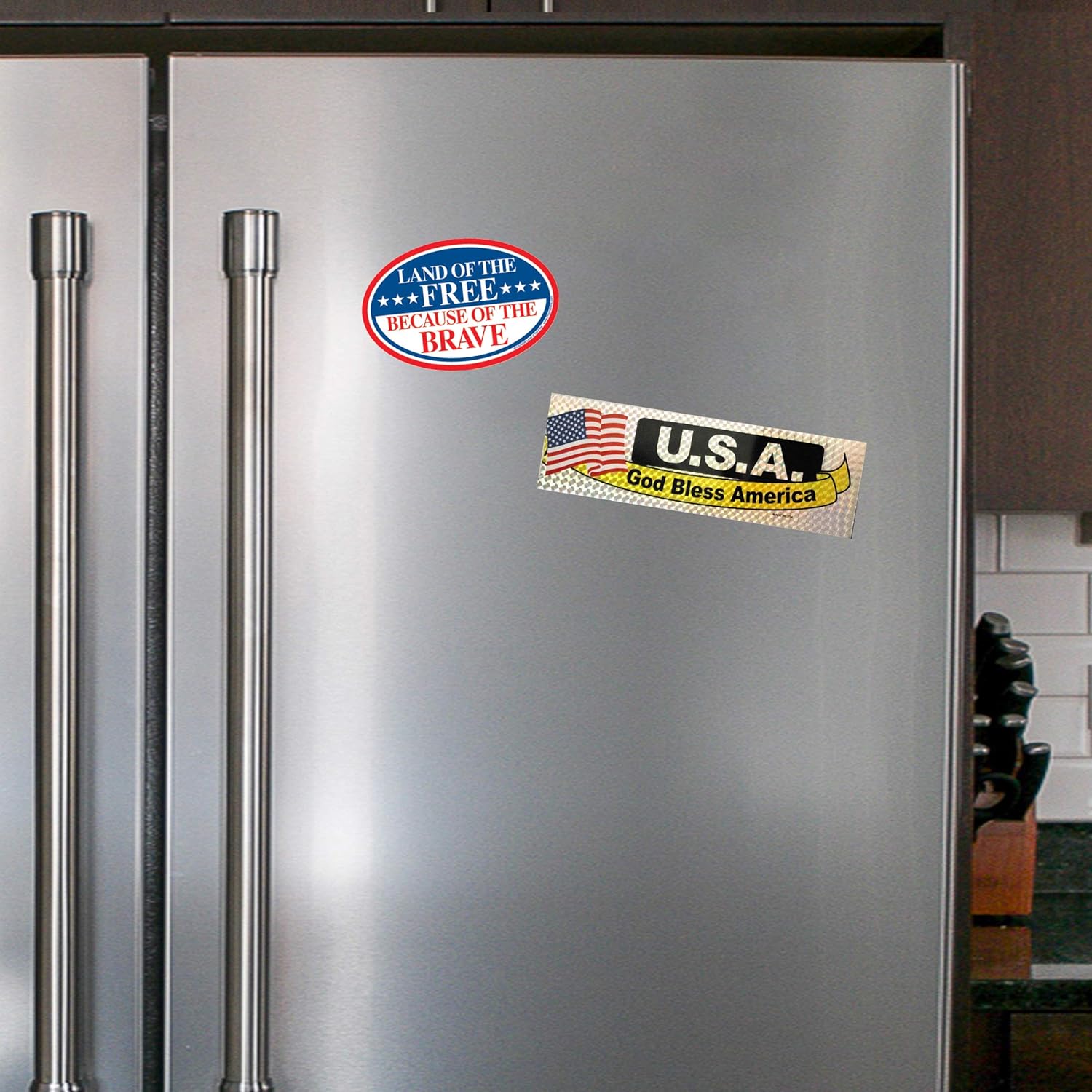 Prismatix Patriotic Magnet - American Flag with Bright Colors - Long Lasting Magnets for Cars- Inexpensive Refrigerator and Car Decals - Magnetic Fridge Decal -Made in USA (6 x 4, Thank A Veteran) : Everything Else
