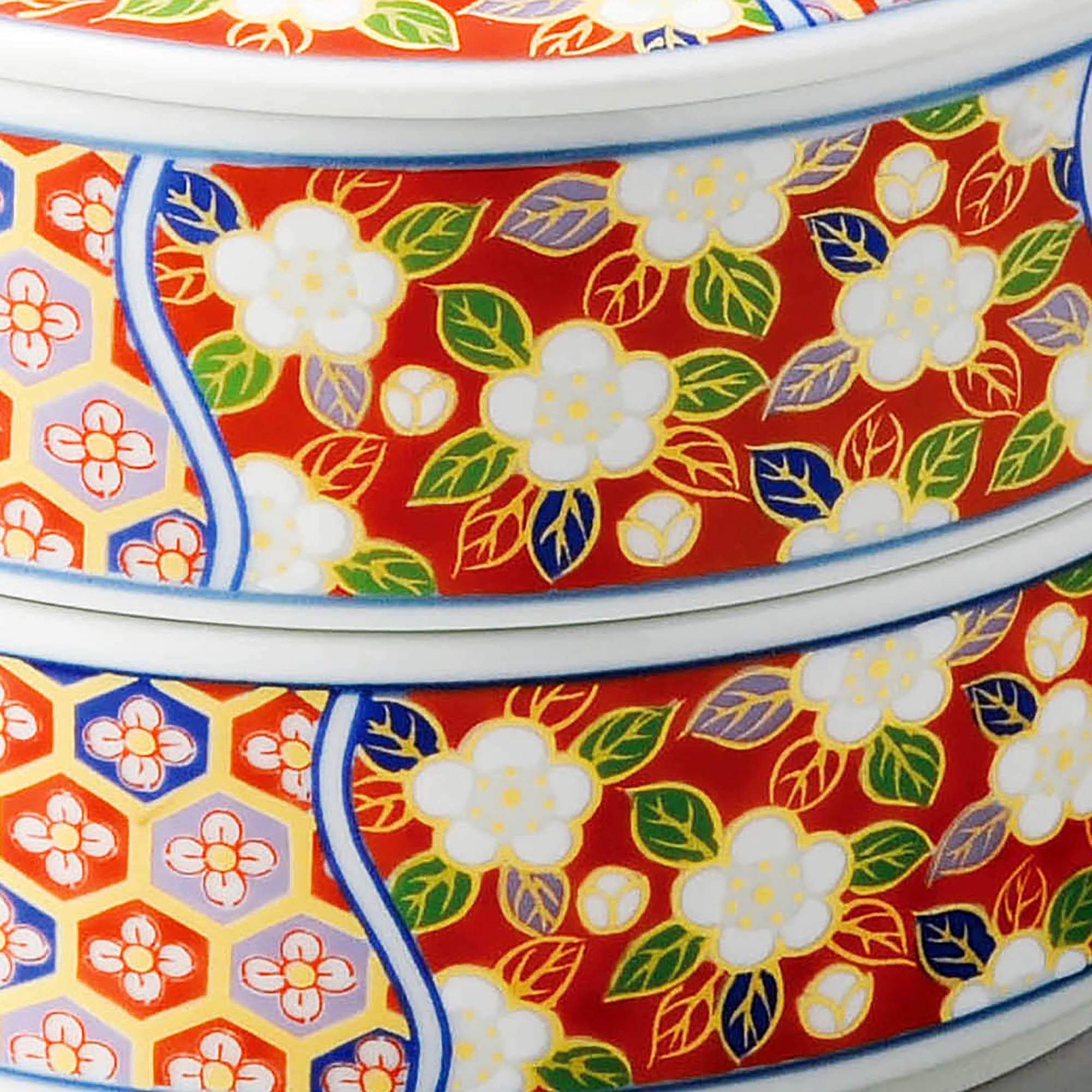 有田焼　みやび二段重　1組 Amazon｜浜陶 鴻窯 みやび 二段重｜重箱 オンライン通販