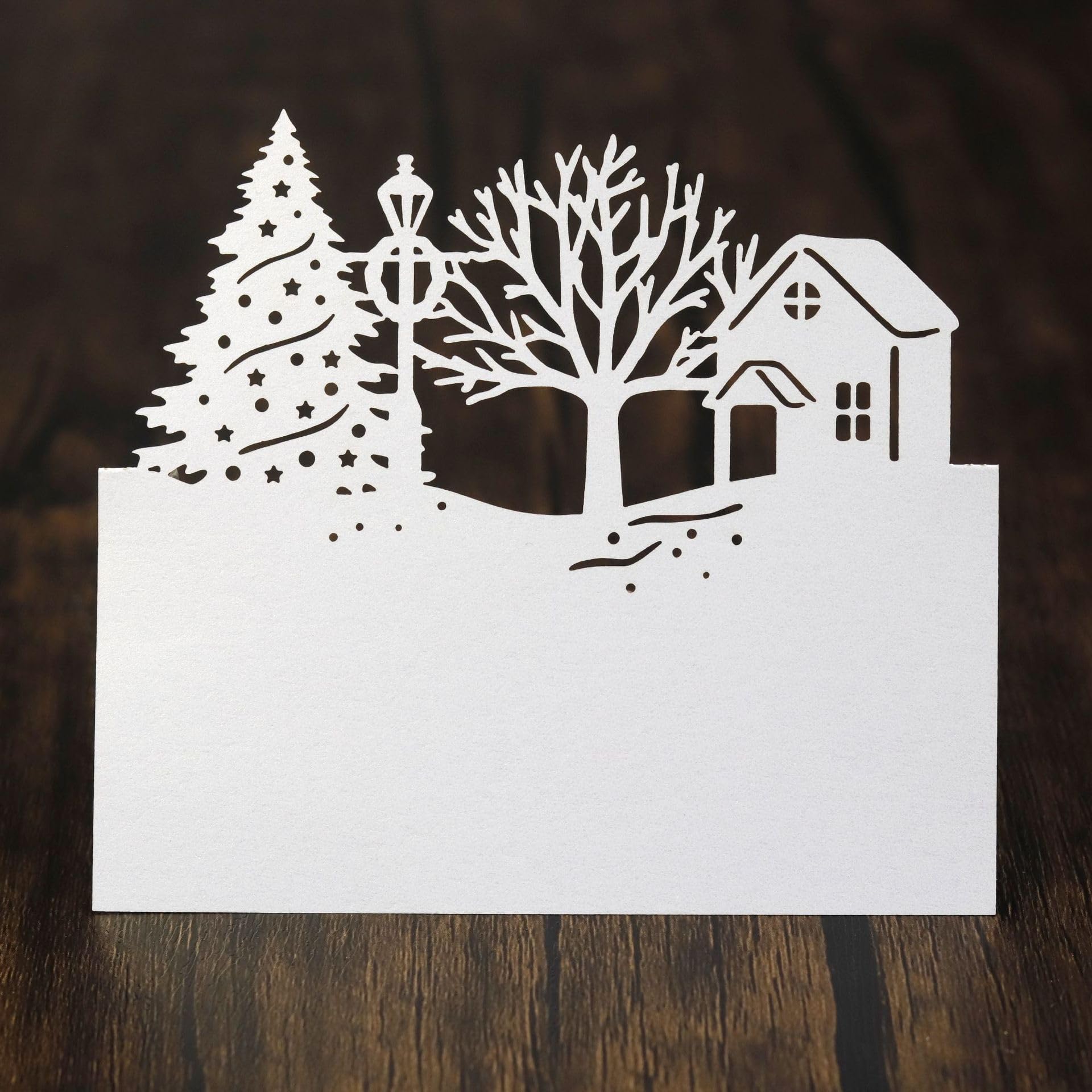 Cartes De Table De Renne De Noël 50 Pièces Arbre De Noël
