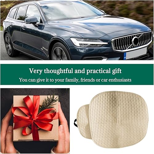 Miniatura 6 de Augeny Fundas de asiento, 2 protectores de asiento de automóvil con bolsillo de almacenamiento, transpirable, antideslizante, funda de asiento