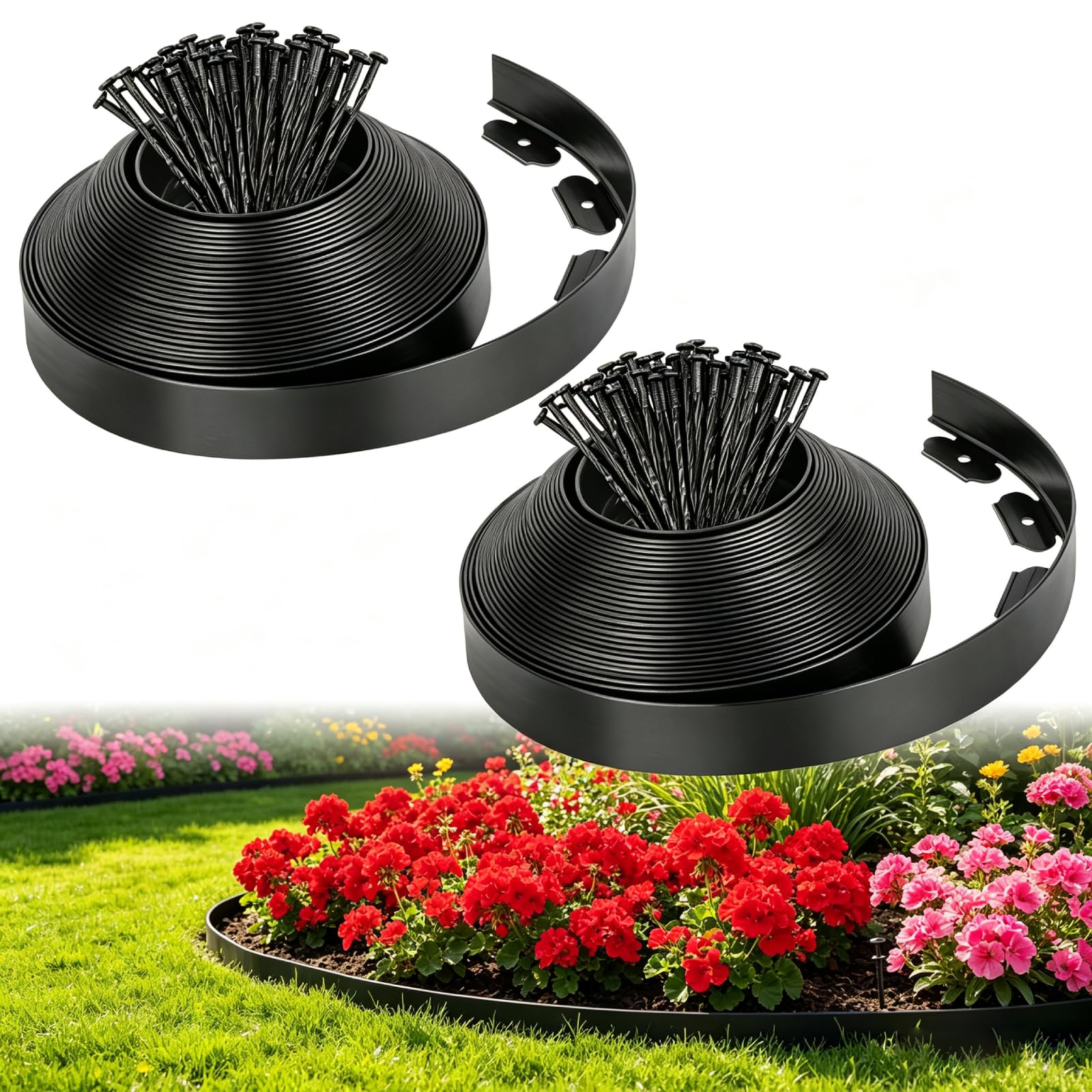 FunFanso 2 Inch Tall 66 FT Landscape Edging Border