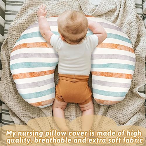 Miniatura 2 de TANOFAR Paquete de 1 funda de almohada de lactancia, fundas elásticas extraíbles para almohadas de lactancia, funda de almohada ultra suave para