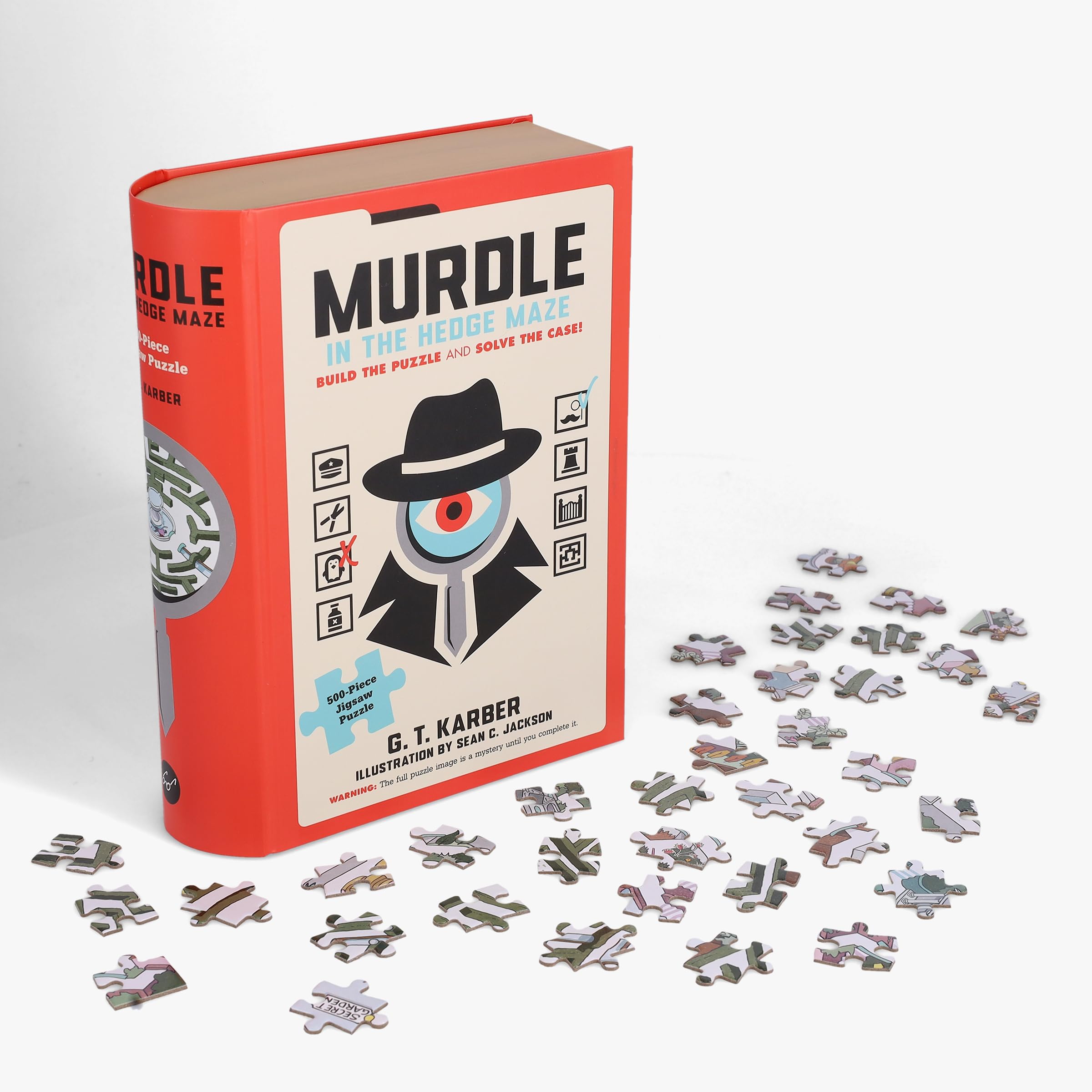 Amazon.com: Murdle in the Hedge Maze 500-Piece Jigsaw Puzzle