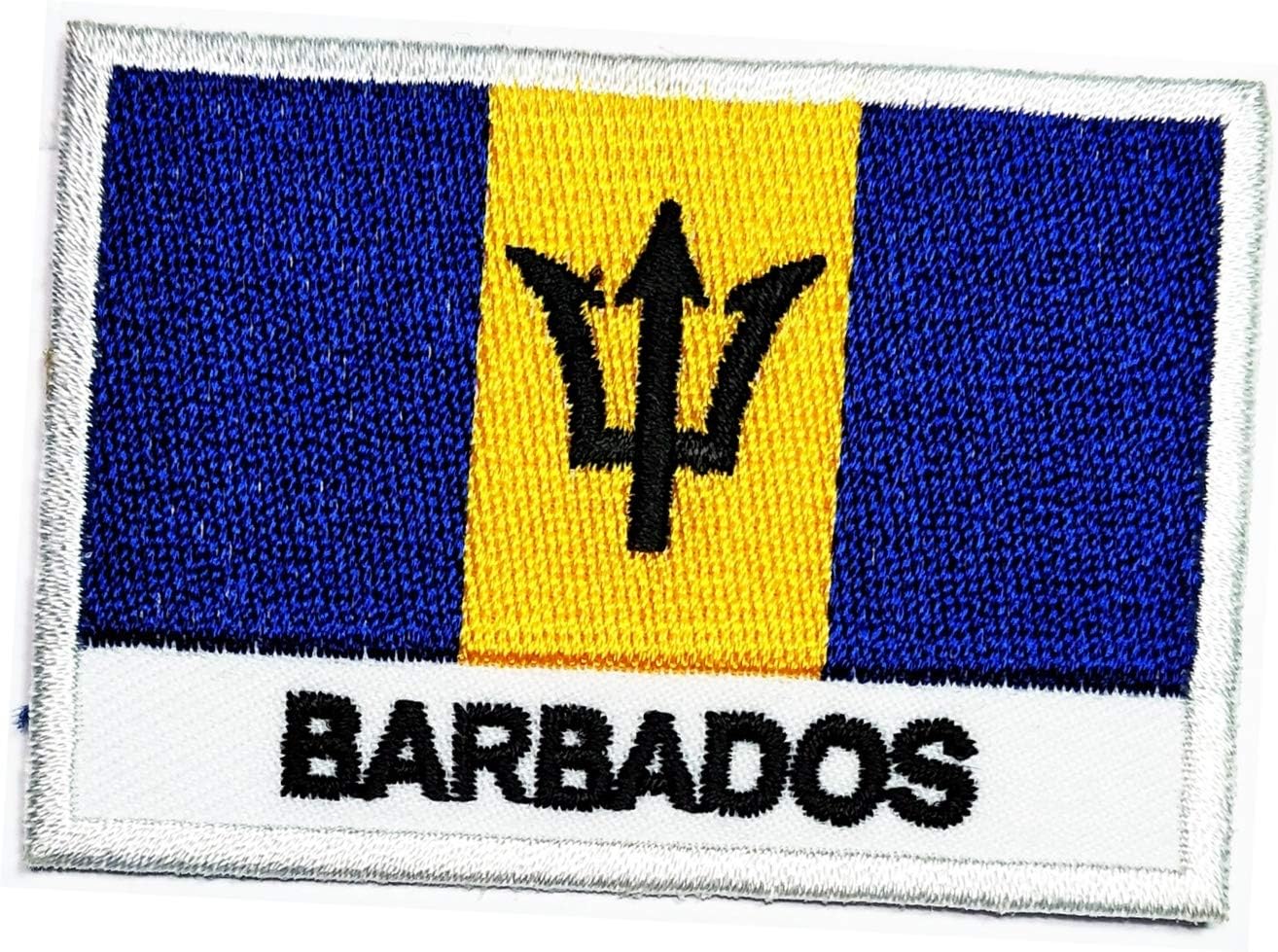 Barbados Flag Iron On sew on Patch Barbados National