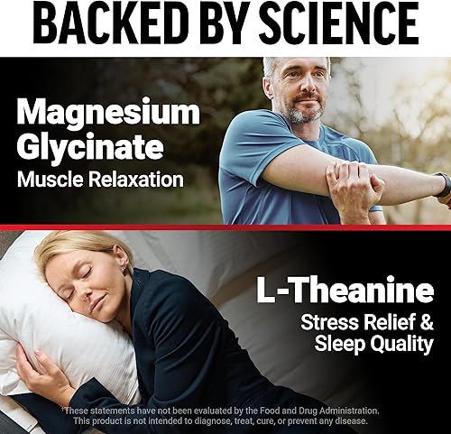 Miniatura 3 de Force Factor Suplemento de magnesio + L-teanina, bisglicinato de magnesio para apoyar huesos, músculos, nervios, relajación y estado de ánimo,