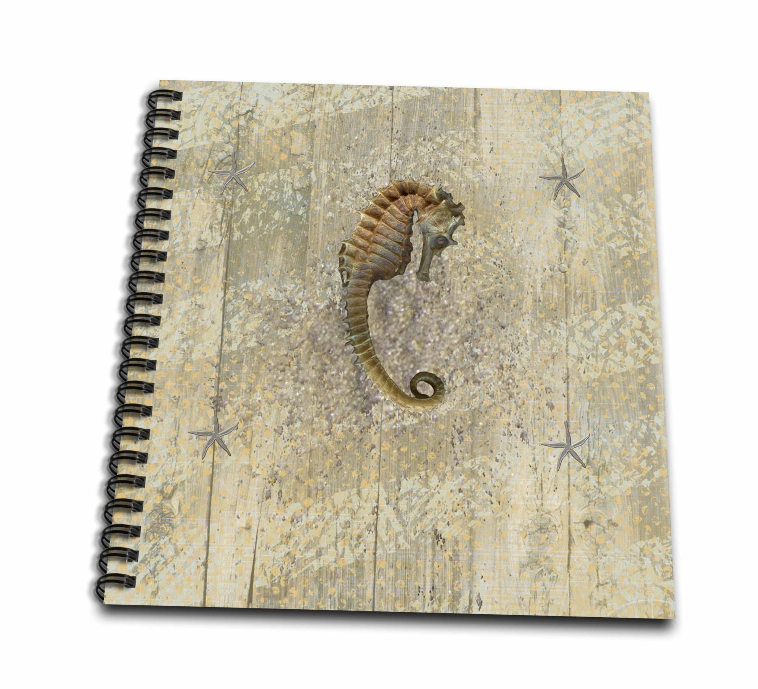 Livre de dessin hippocampe 20x20 cm 3dRose DB 182667 1