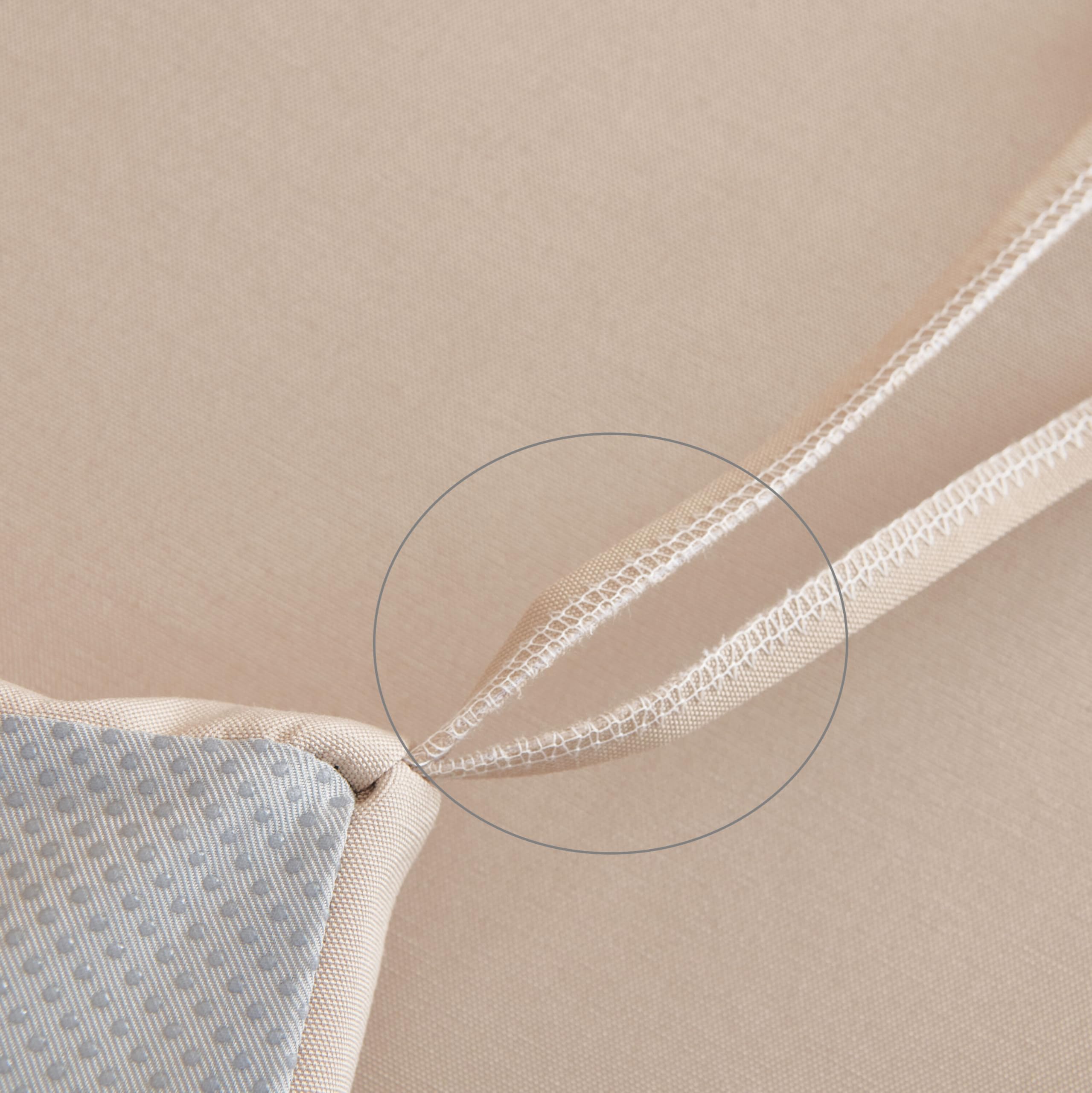 EBETA Cojín de Banco Exteriores Resistente al Agua Cojín para Silla de jardín para Muebles terraza Funda Desmontable y Lavable – Grosor 5 cm (Caqui, 140 * 50 * 5 cm)