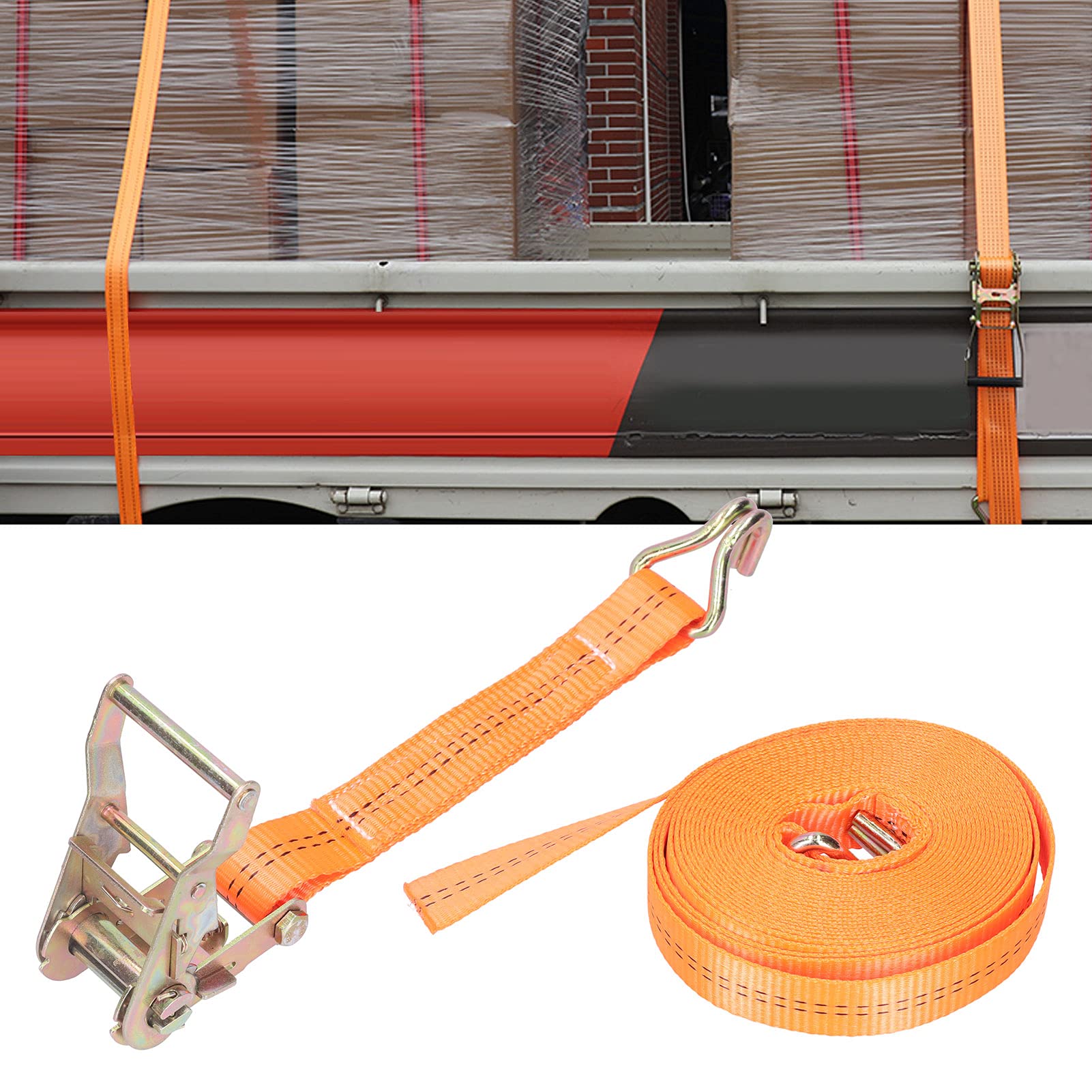 8 M Lunghezza, Carico 800 Kg, Con Gancio 25 Mm Cinghia - Foto 5