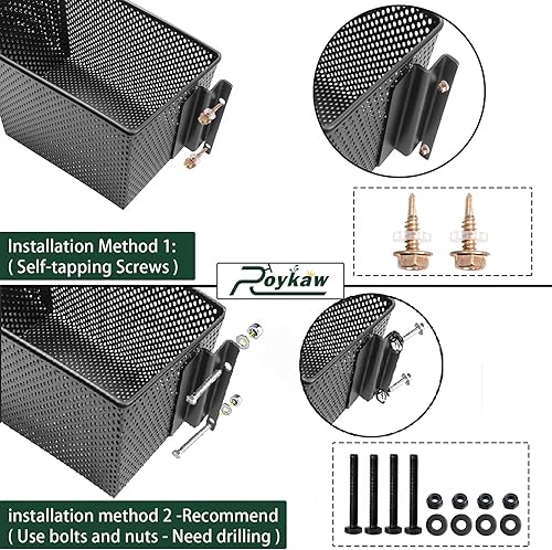 Miniatura 6 de Roykaw Carrito de golf cesta interior delantera almacenamiento de tablero/bandeja organizador para EZGO TXT - una pieza de diseño sólido
