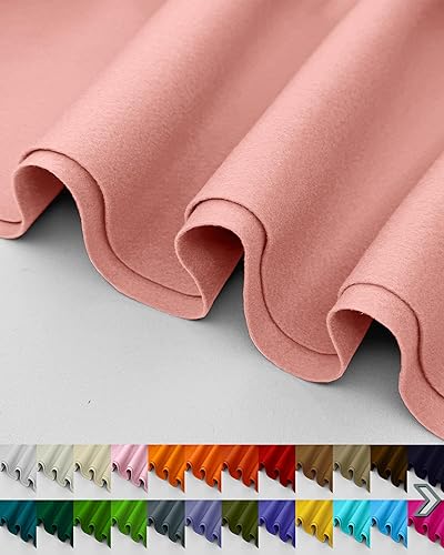 Tela de tapicería de fieltro acrílico 12 melocotón por The Yard