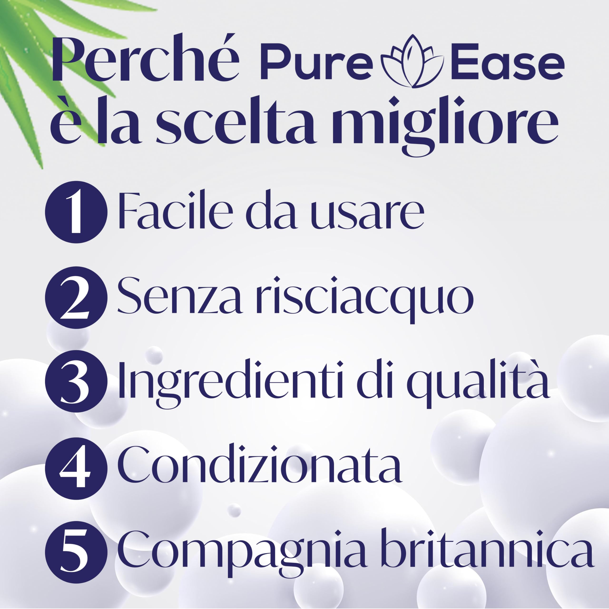Pure Ease Cuffia Shampoo per Allettati - Lavaggio Capelli per Disabili con Salviette Capelli, Ideale per Anziani e Persone Allettate, Formula Delicata, Perfetta per Strutture Sanitarie (Pack of 5)