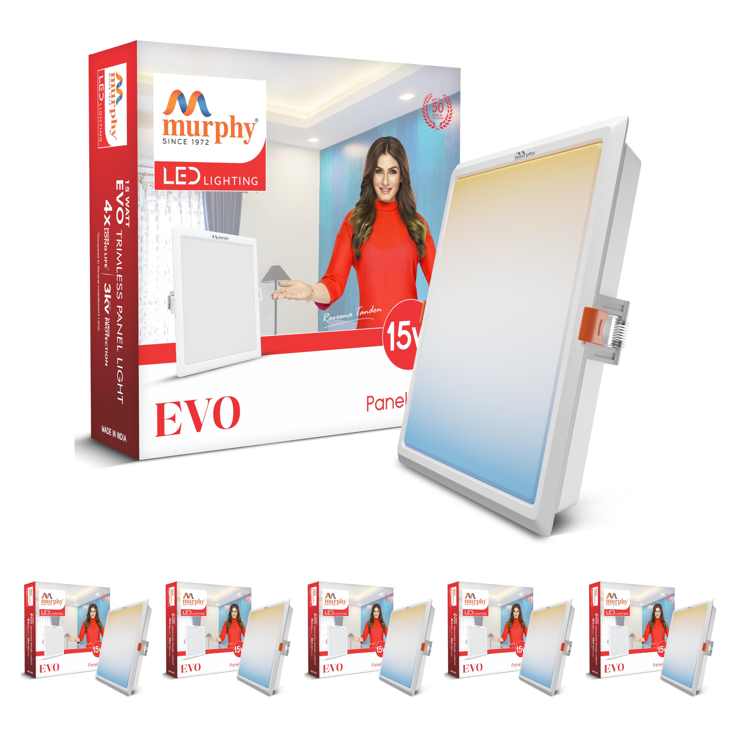 Murphy EVO LED Recessed Panel Light - 3 Color Switchable -17 Murphy EVO LED Recessed Panel Light - 3 Color Switchable -17