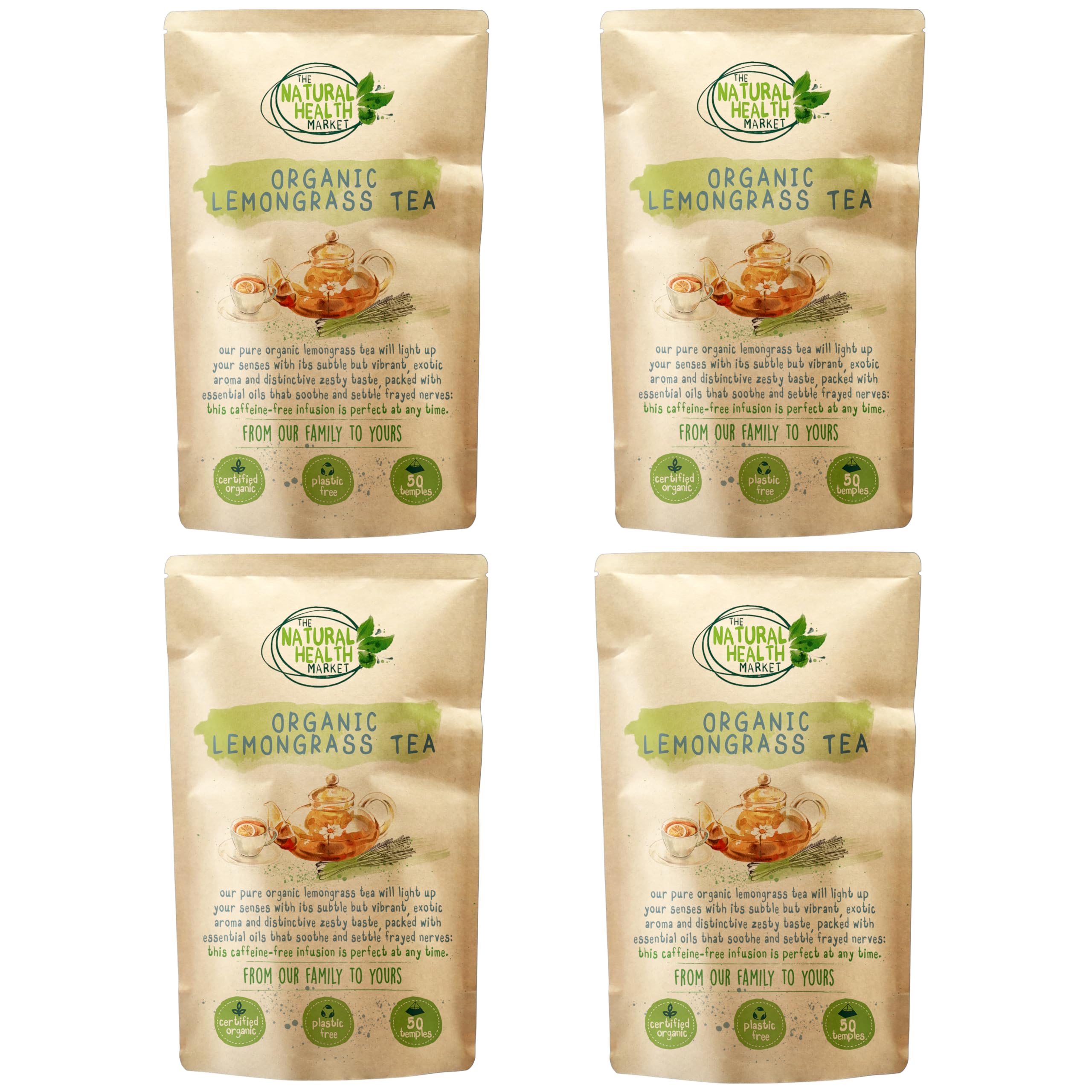 Organic Ginger Tea Bags – Strong Pure Ginger Root Herbal Tea – Plastic-Free & Caffeine-Free – Soil Association Organic – 50 Compostable Tea Bags – The Natural Health Market — view 17