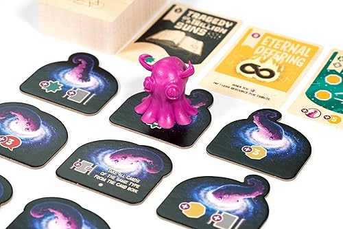Miniatura 5 de Cosmoctopus - Juego de mesa de construcción de motores, juego de estrategia para reunión de tentáculos, divertido juego familiar para niños y