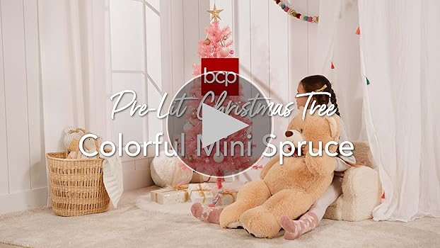 Milk‐tree♡ Amazon.com: Best Choice Products 4ft Pre-lit Christmas Tree