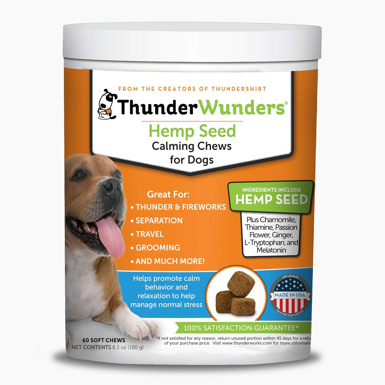 ThunderWunders Hemp Dog Calming Chews Vet