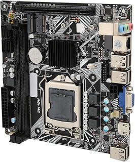 Placa-mãe de Computador LGA 1155, Placa-mãe de Canal Duplo DDR3 10 USB 2.0 Mini ITX Com VGA, Interface Multimídia HD, Placa de Rede PCIe 16X 100M para Jogadores de Jogos
