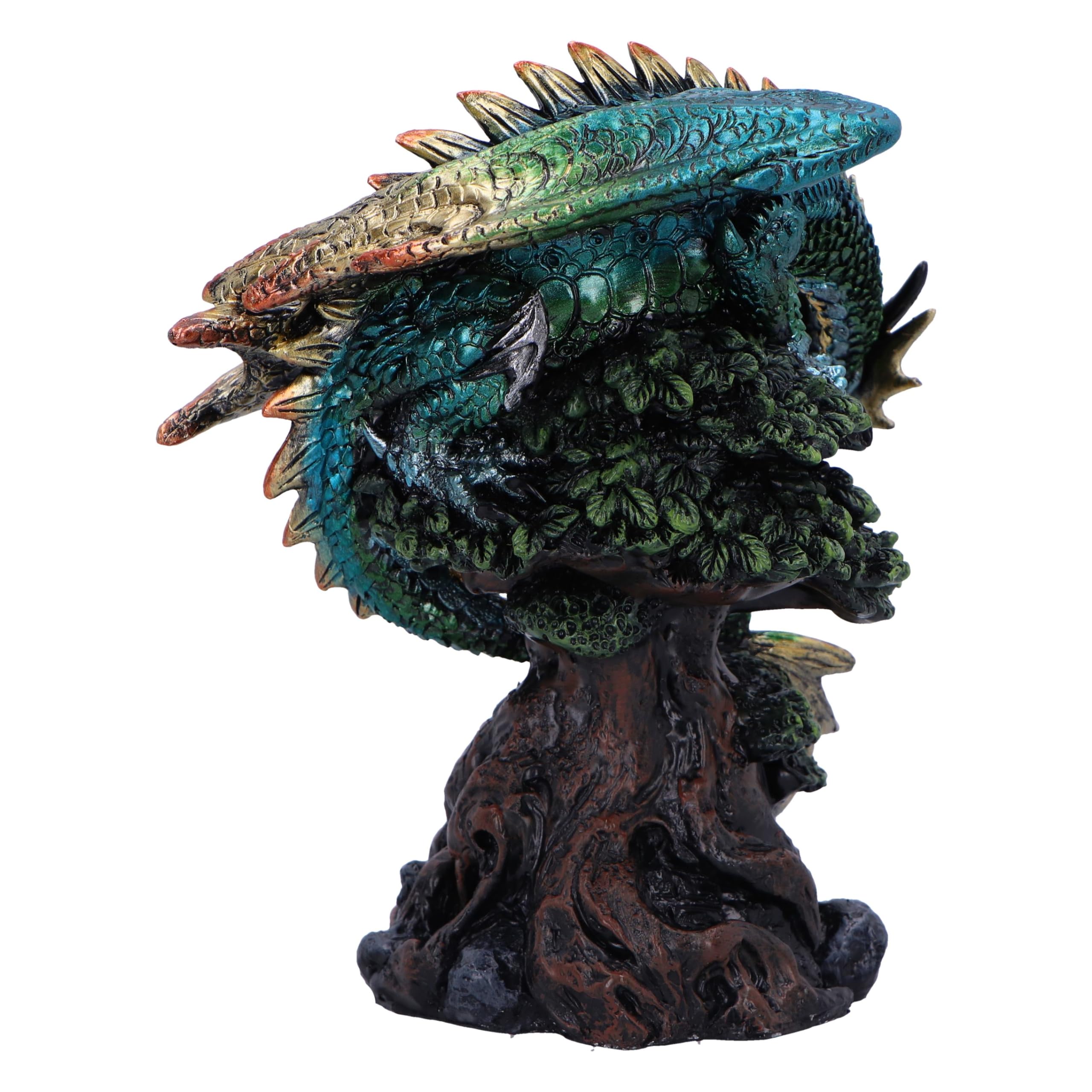 Nemesis Now Forest Seer 16 cm, Resina, Azul, Figura de dragón, Adorno de dragón Azul, artículos de Regalo coleccionables de dragón, Fundido en la Mejor Resina, Pintado a Mano por Expertos, U6697A24 | Resina, adorno de dragón azul, regalo de dragón colecci