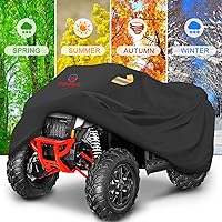 Vista 4 de Comnova Cubierta para ATV de 4 ruedas - 88 pulgadas, cubiertas ATV 600D resistentes y resistentes al agua, cubierta para ATV al aire libre de cuatro
