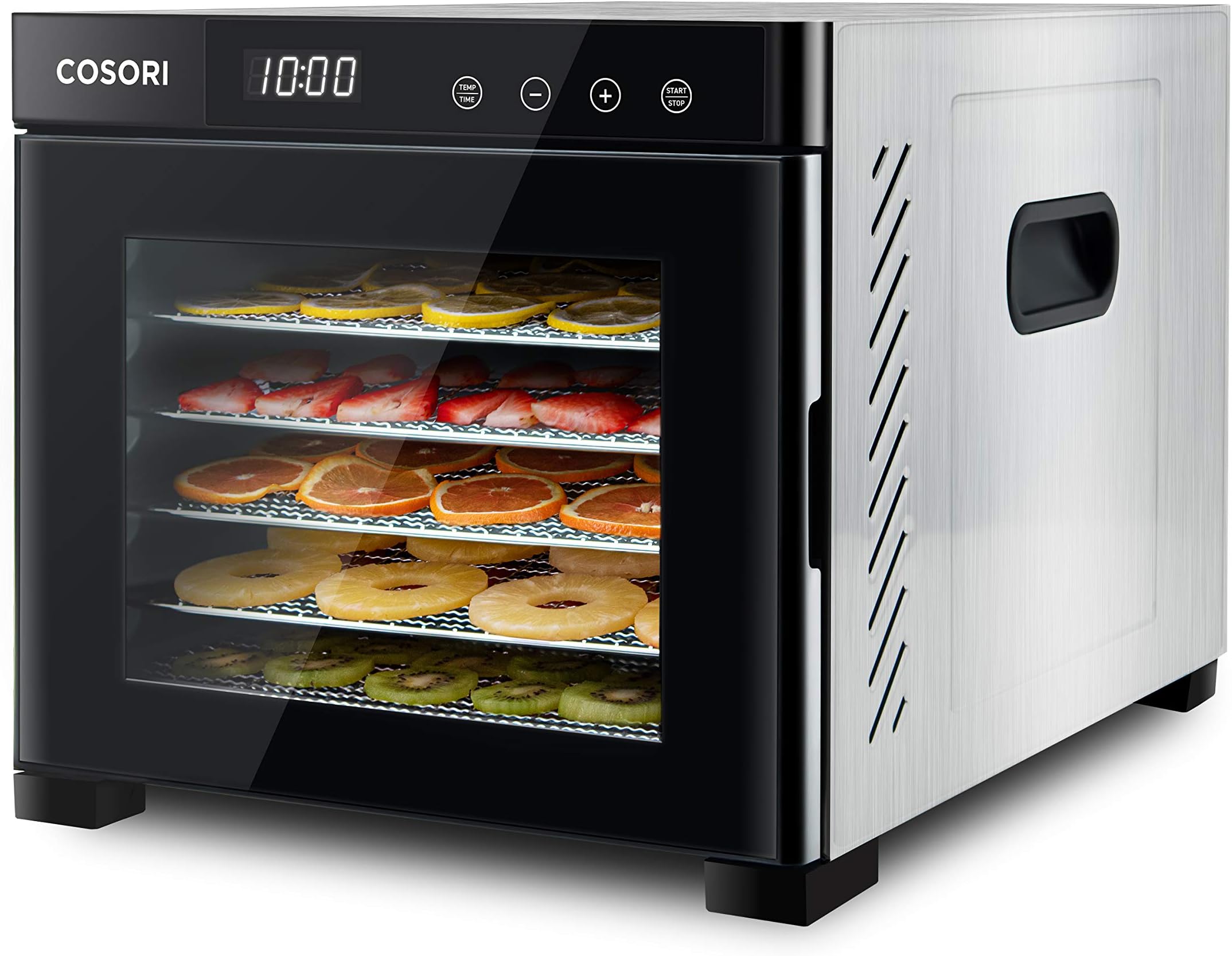 Kwasyo Déshydrateur Alimentaire 8 Plateaux Inox - 700W - Minuteur 24H - 30-85°C - Sans BPA