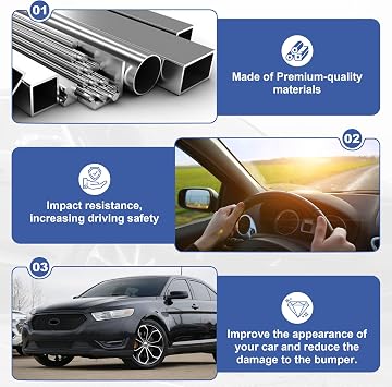 Front Bumper Grille Matte Black Grill Assembly Fits 2013-2019 Ford Taurus Fits 2013 2014 2015 2016 2017 2018 2019 Ford Taurus