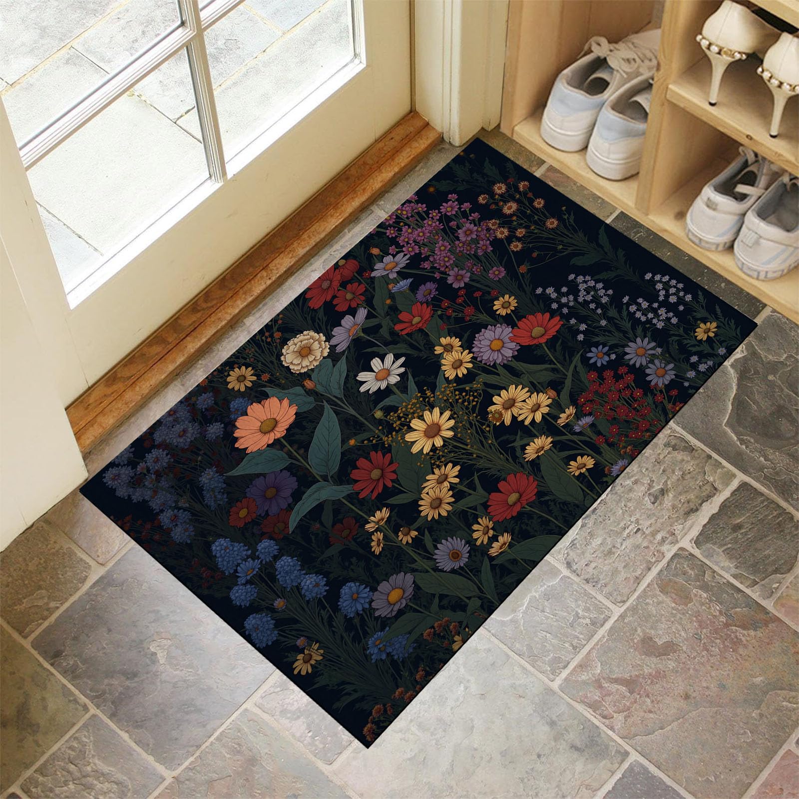 Paillasson Attrape Poussière Lavable Tapis Entrée Chien 90x150cm